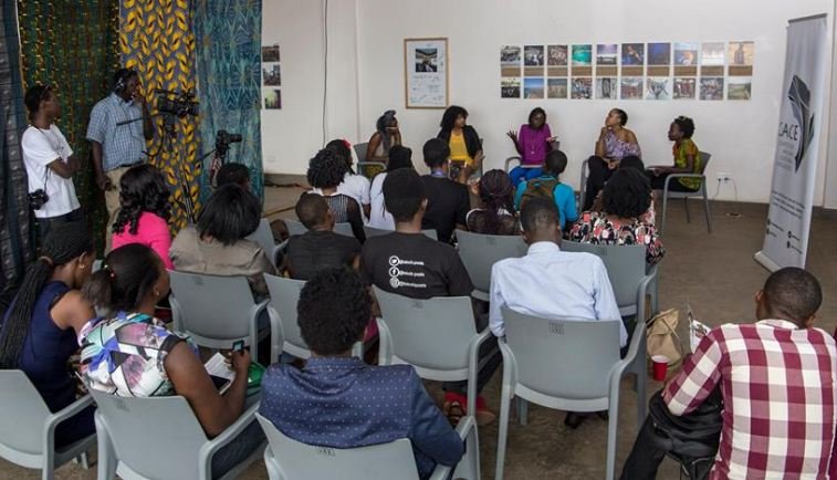 Guests attending a workshop at last year's edition of the Writivism Festival. Photo by Zahara Abdul
