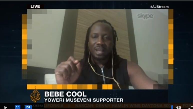 Bebs Cool Bebe Cool defends Museveni’s re-election on Aljazeera