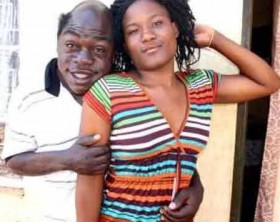 Comedian Kapere and his wife