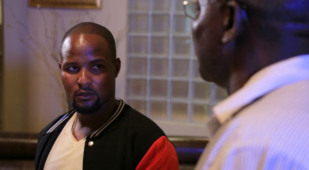 Bobby Tamale (who plays Davis) in a scene from the movie
