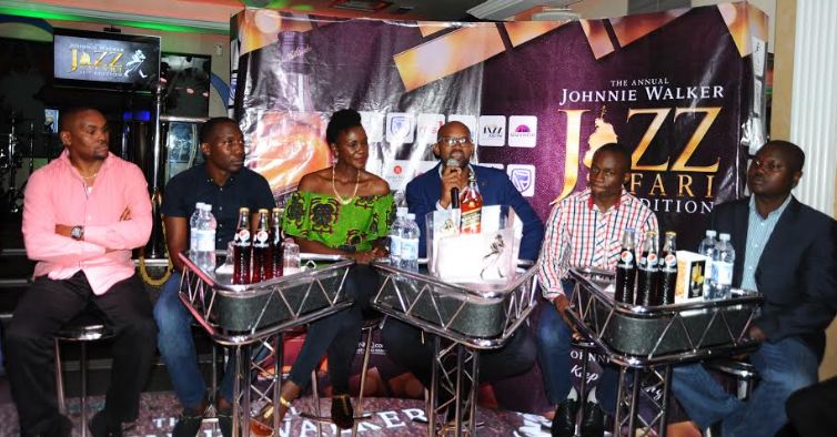 UBL's Roger Agamba addresses media during the  Johnnie Walker Jazz and Soul Safari press briefing held at Club Guvnor on Friday. 