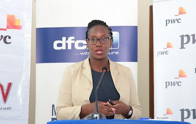 iranda Bageine Musoke, the Manager dfcu Investment Clubs, speaking during the ‘Battle for Cash’ season 2 launch. 