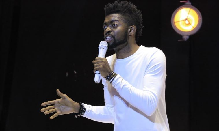 Basketmouth performs at the Africa laughs show 