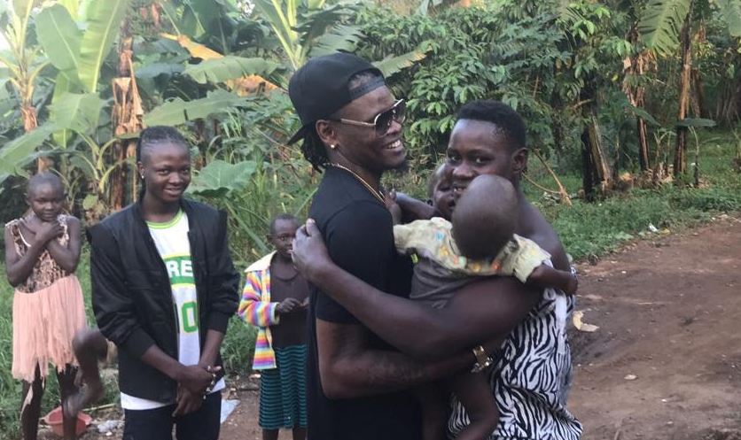 Pallaso marked his Christmas this year by giving back and spending time with the children of St. Paul’s children’s rehabilitation center in Kyampisi.