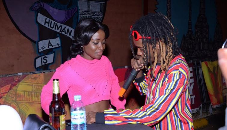 Feffe Bussi entertains guests during the Bell Jamz 2018 music countdown held at Design Hub on Friday