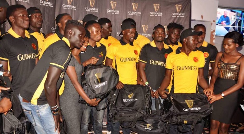 Rugby Cranes 7s team poses for a group photo at the send off party.