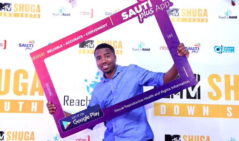 Humphrey Nabimanya the Founder and Team Leader at Reach A Hand Uganda during the SautiPlus launch.