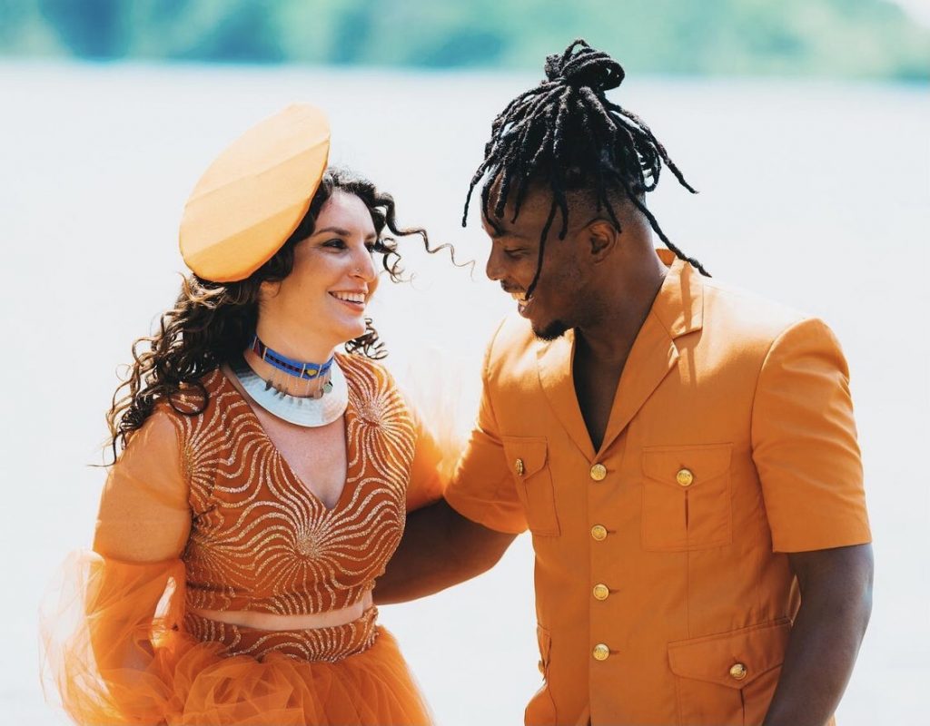 Nsimbi, a Ugandan - American duo formed by Lugaflow rapper GNL Zamba and American world fusion artist Miriam Tamar.