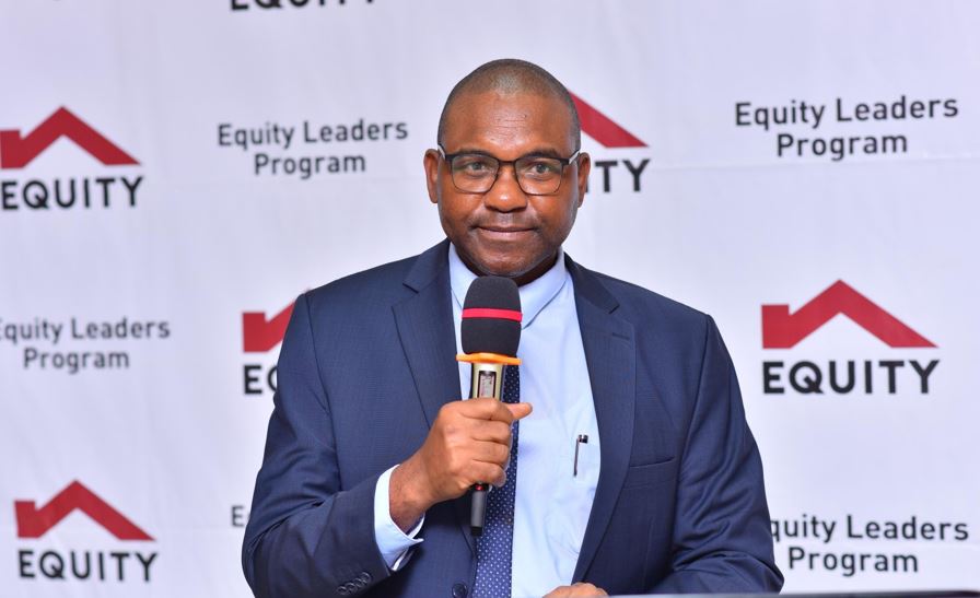Mr. Gift Shoko, Managing Director of Equity Bank Uganda, speaking at the event.