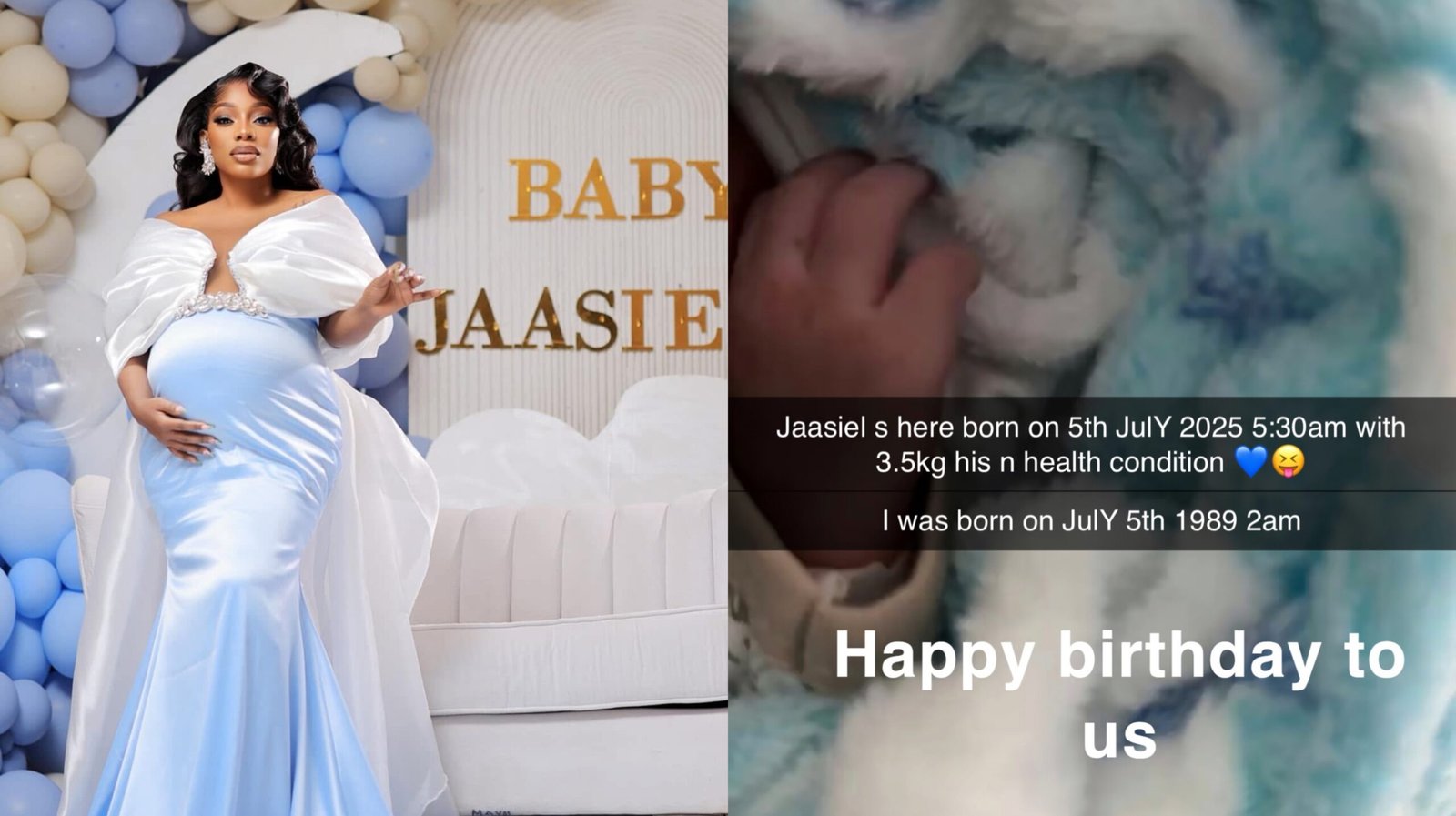 Bad Black Welcomes Baby Boy on Her Birthday